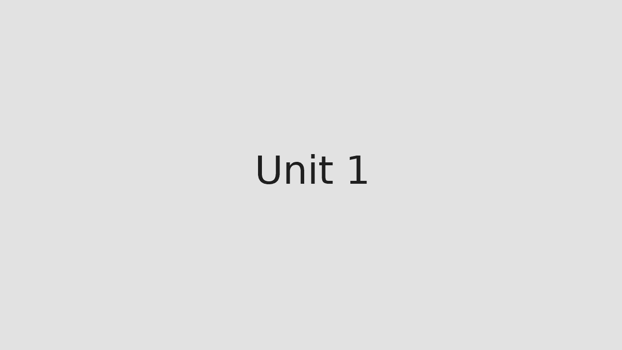 Unit 1