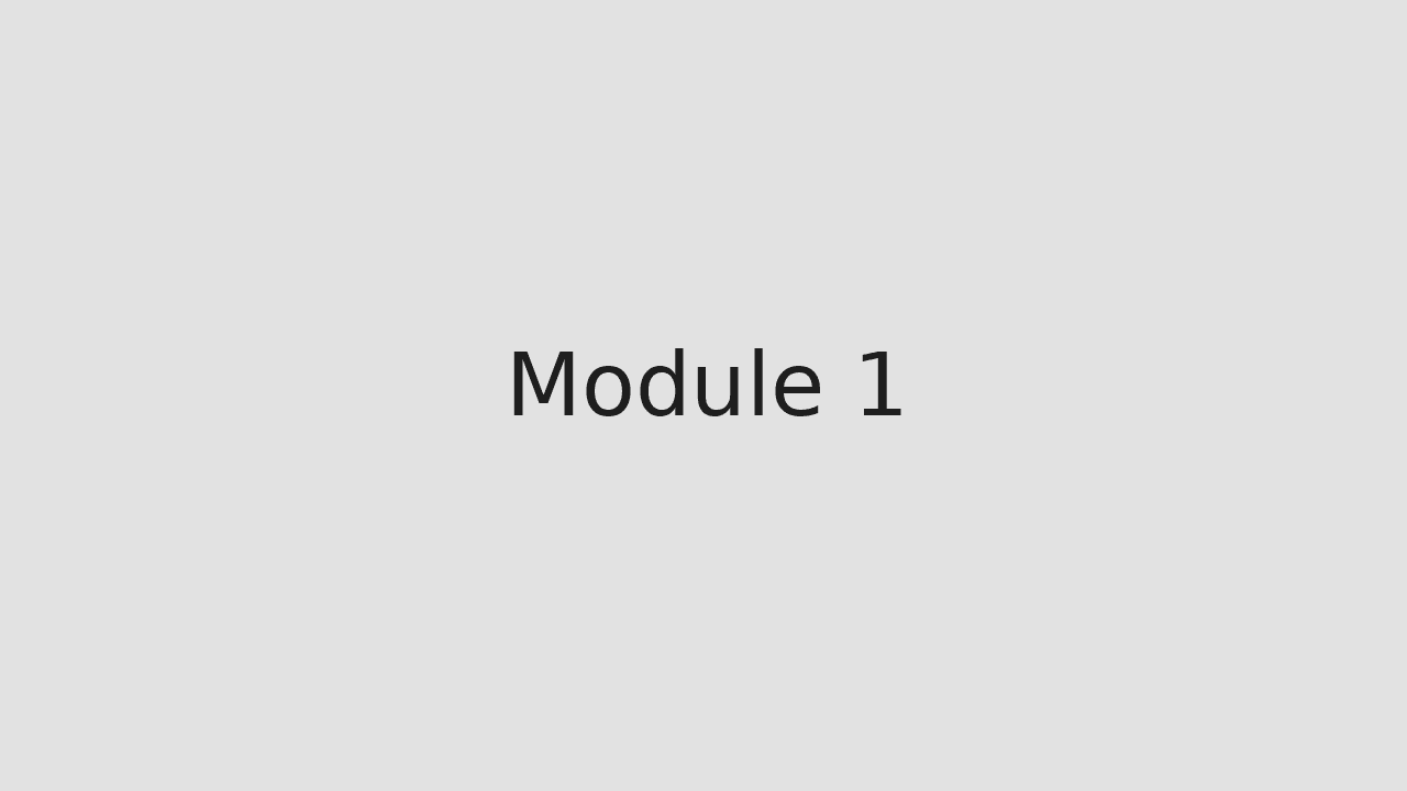 Module 1